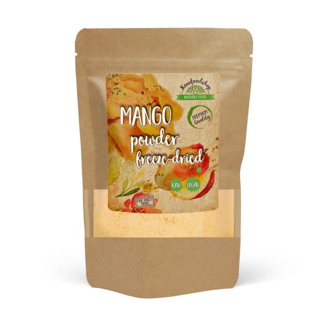 Mangopulver Frysetørret 125g