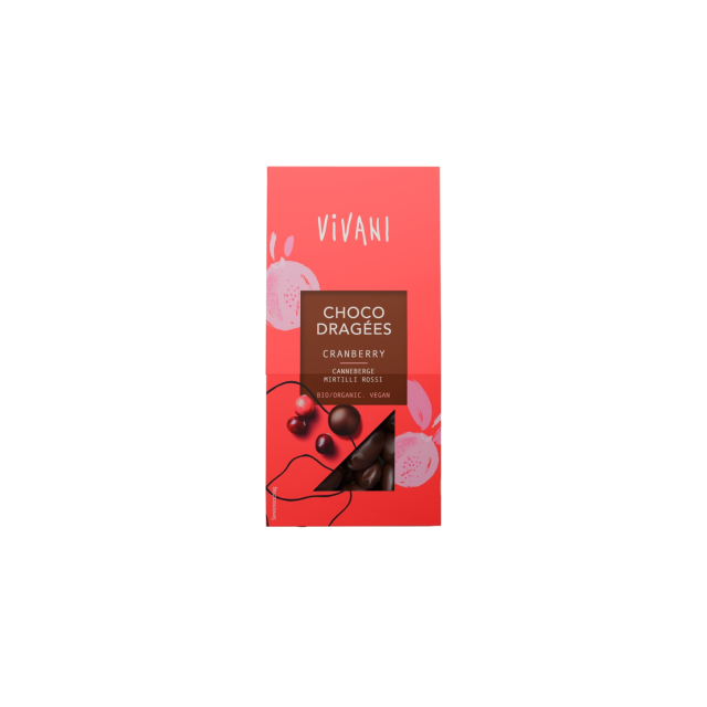 Tranebær med Mørk Chokolade ØKO 75g