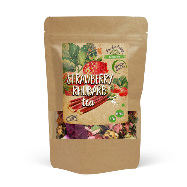 Jordbær- og Rabarberte 100g