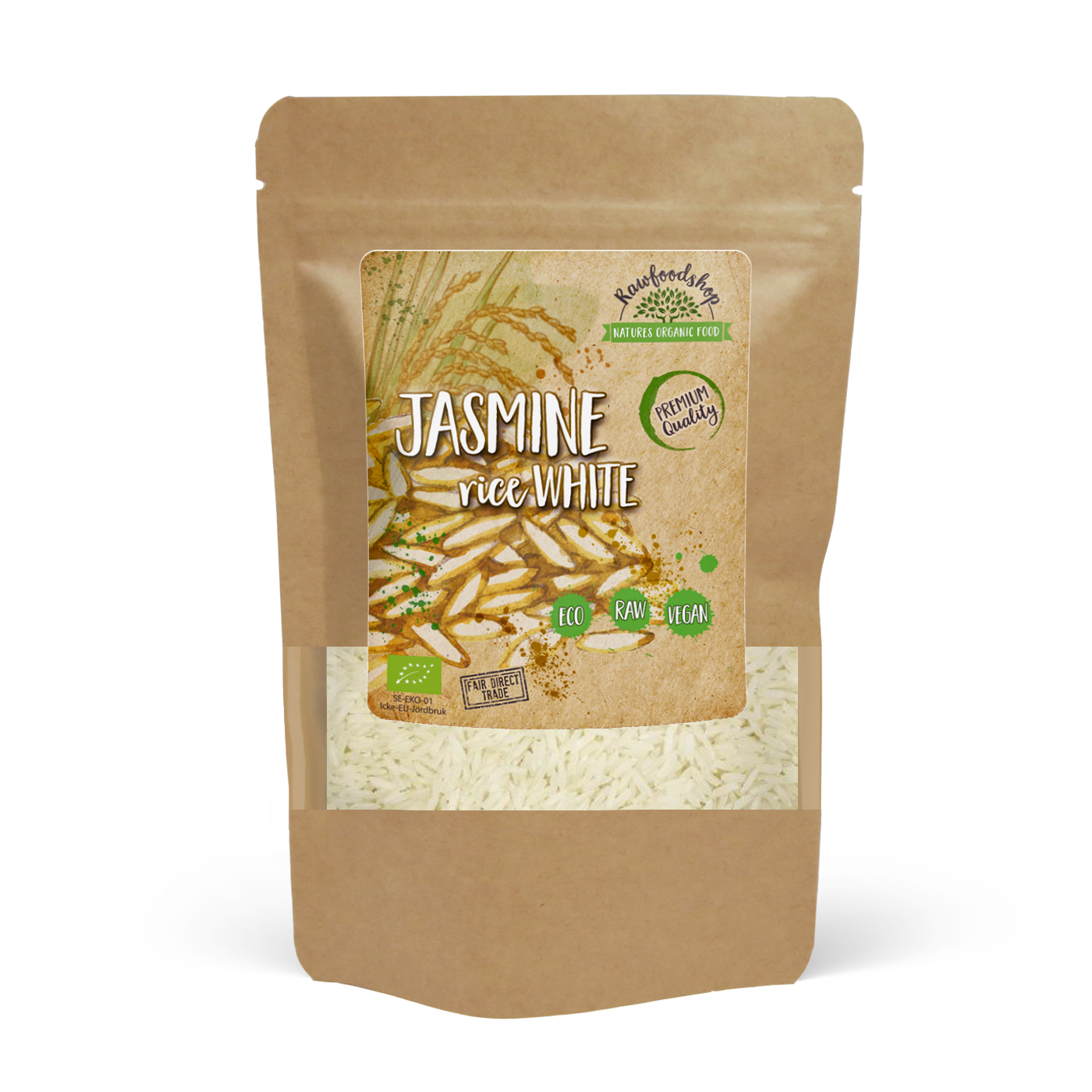Jasminris Hvide ØKO 500g | Ris - Ris & Korn - Spisekammer - Råv