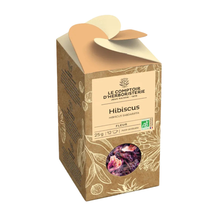 Te Hibiscusblomst ØKO 25g i gruppen Råvarer & Drikke / Drikkevarer / Te hos Rawfoodshop Scandinavia AB (0238_TM)