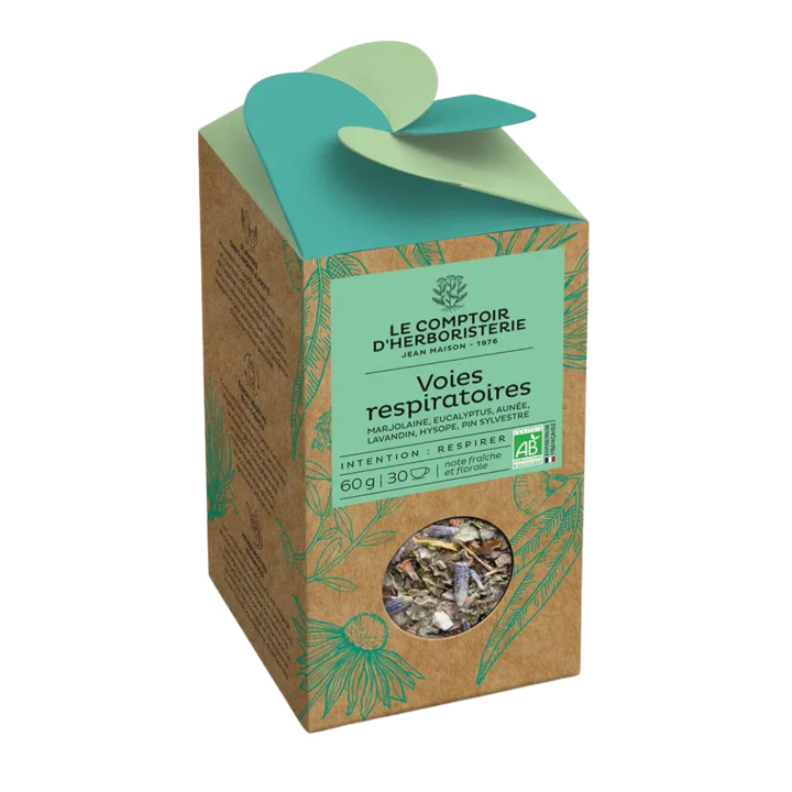 Teinfusion Respiratory Tract ØKO 60g i gruppen Råvarer & Drikke / Drikkevarer / Te hos Rawfoodshop Scandinavia AB (0527_TM)