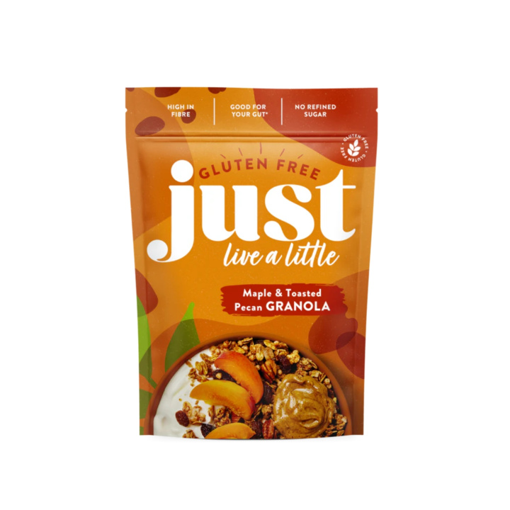 Granola Lønsirup & Ristede Pekannødder 360g i gruppen Råvarer & Drikke / Spisekammer / Granola & Grød hos Rawfoodshop Scandinavia AB (05837)