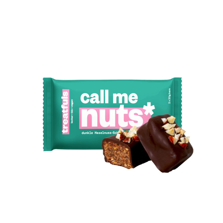 Mørk Chokoladebar med Hasselnødder ØKO 2x20g i gruppen Råvarer & Drikke / Slik & Chokolade / Chokolade og Bars hos Rawfoodshop Scandinavia AB (086205-01)