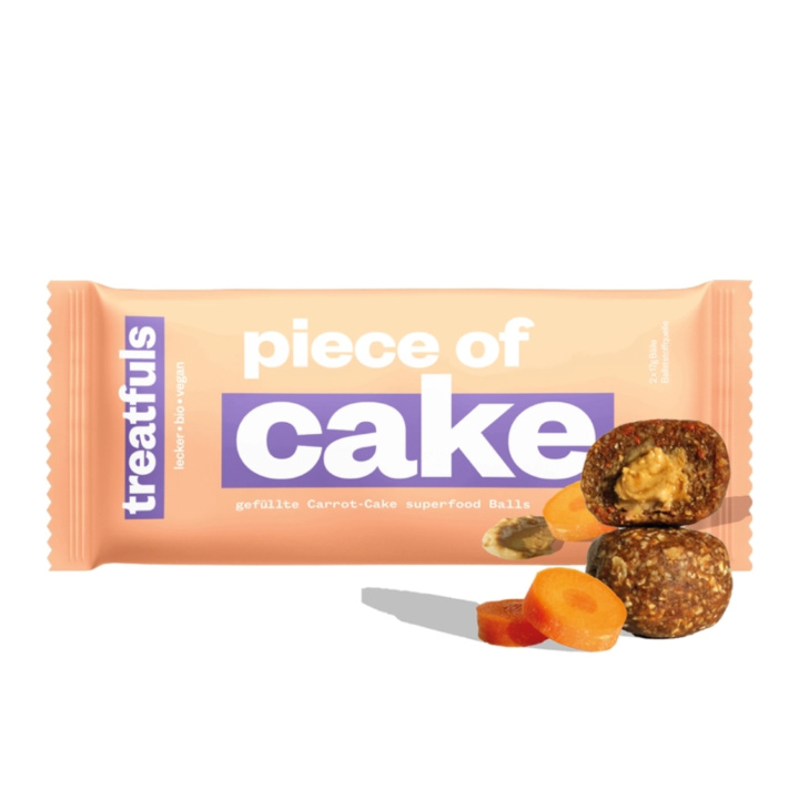 Energikugler med Gulerodskage ØKO 2x20 g i gruppen Råvarer & Drikke / Slik & Chokolade / Chokolade og Bars hos Rawfoodshop Scandinavia AB (0962011-01)