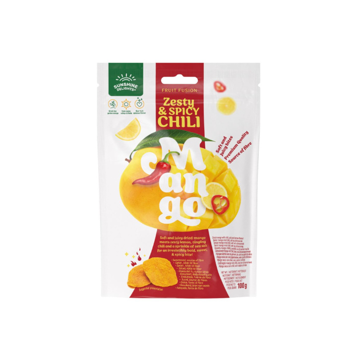 Mango med Chili 100 g i gruppen Råvarer & Drikke / Frugt & Frugtpulver / Mango hos Rawfoodshop Scandinavia AB (100017)