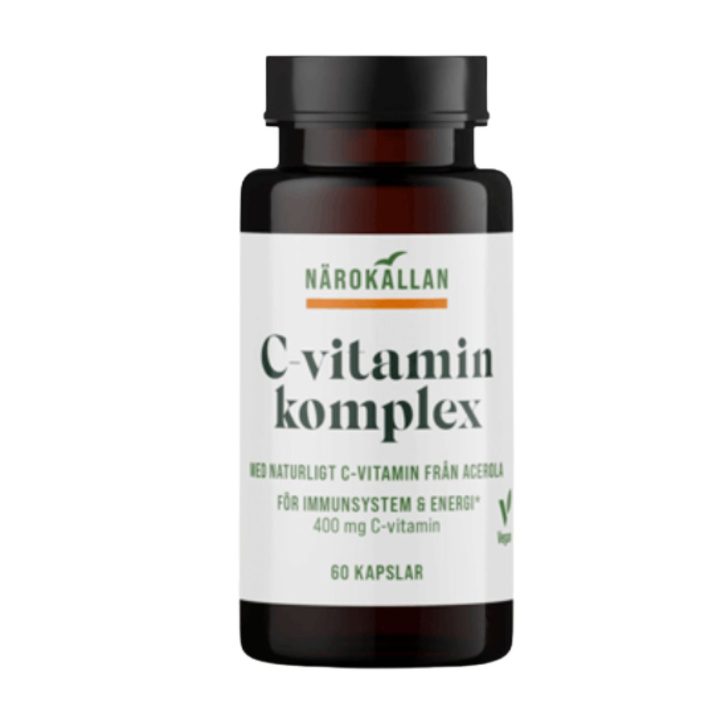 C-vitamin Komplex 400 mg 60 kapsler i gruppen Kosttilskud / Vitaminer / Vitamin C hos Rawfoodshop Scandinavia AB (100037)