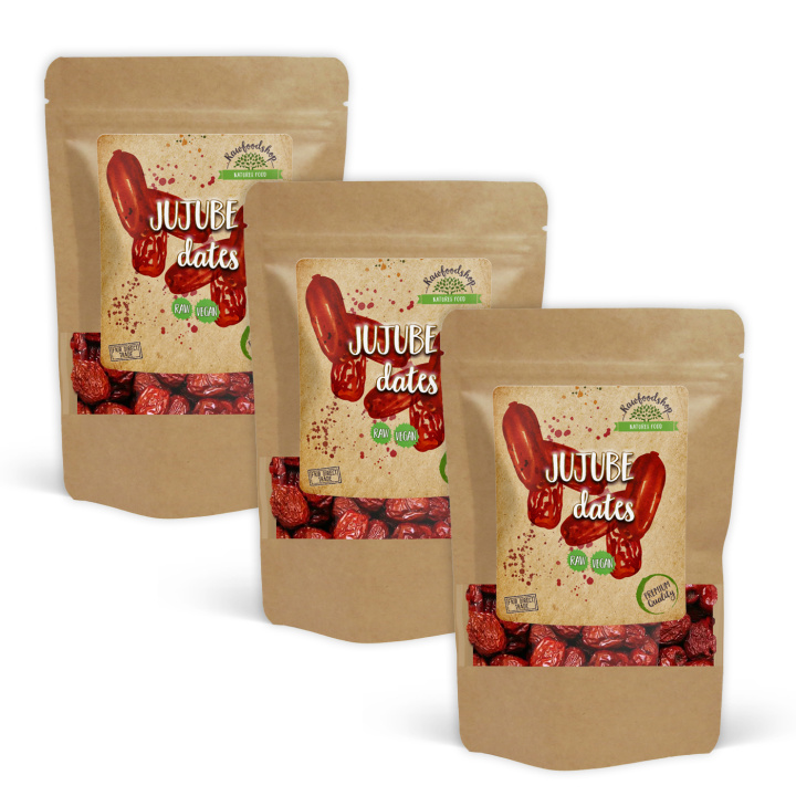 Jujube Dadler 200g x 3 pakker i gruppen Råvarer & Drikke / Frugt & Frugtpulver / Anden Frugt og Bær hos Rawfoodshop Scandinavia AB (100115-SET3)