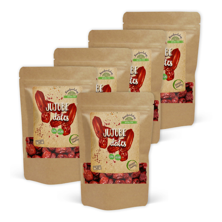 Jujube Dadler 200g x 5 pakker i gruppen Råvarer & Drikke / Frugt & Frugtpulver / Anden Frugt og Bær hos Rawfoodshop Scandinavia AB (100115-SET5)