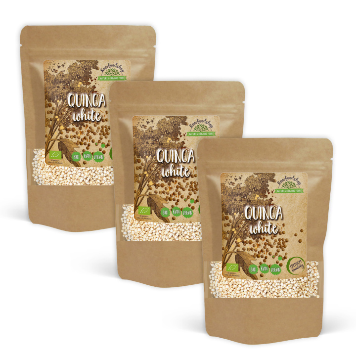Quinoa Hvid ØKO 1kg x 3 pakker i gruppen Råvarer & Drikke / Helsekost / Frø hos Rawfoodshop Scandinavia AB (101791-SET3)