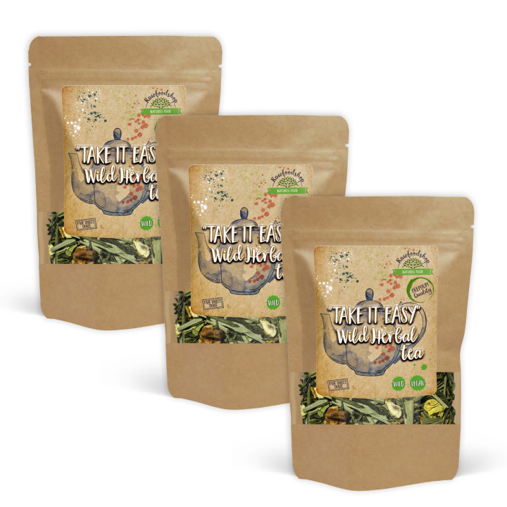 Take it Easy Vild Urtete 100g x 3 pakker i gruppen Råvarer & Drikke / Drikkevarer / Te hos Rawfoodshop Scandinavia AB (10789-SET3)
