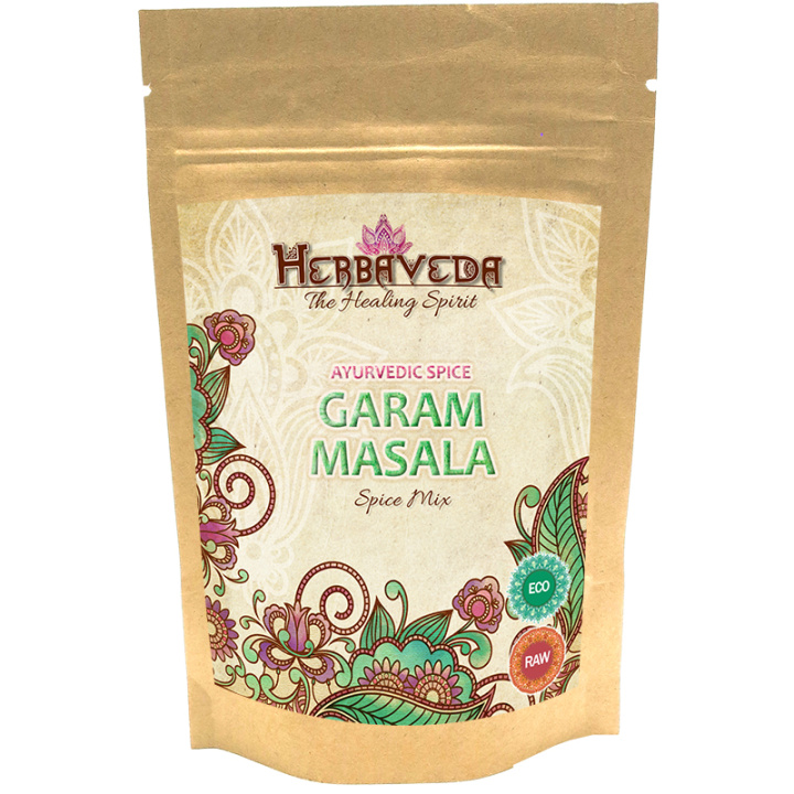 Herbaveda Garam Masala ØKO 50g i gruppen Råvarer & Drikke / Spisekammer / Krydderier & Salt hos Rawfoodshop Scandinavia AB (113807)