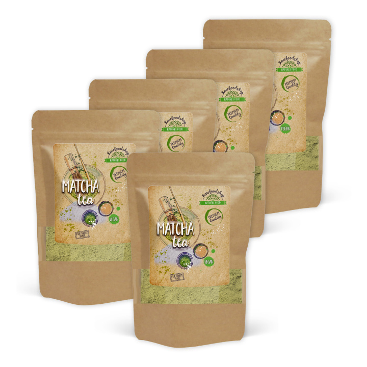 Matcha Te 100g x 5 pakker i gruppen Råvarer & Drikke / Helsekost / Grønne Pulvere hos Rawfoodshop Scandinavia AB (1235100-SET5)