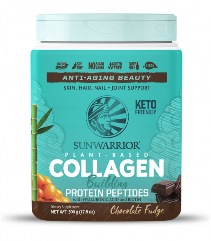 Sunwarrior Collagen Building Protein Chokolade 500g i gruppen Råvarer & Drikke / Helsekost / Kollagen hos Rawfoodshop Scandinavia AB (1284)
