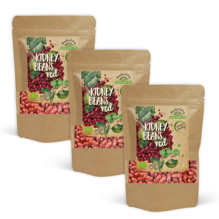 Kidneybønner Røde ØKO 1kg x 3 pakker i gruppen Råvarer & Drikke / Spisekammer / Bælgfrugter hos Rawfoodshop Scandinavia AB (130511-SET3)