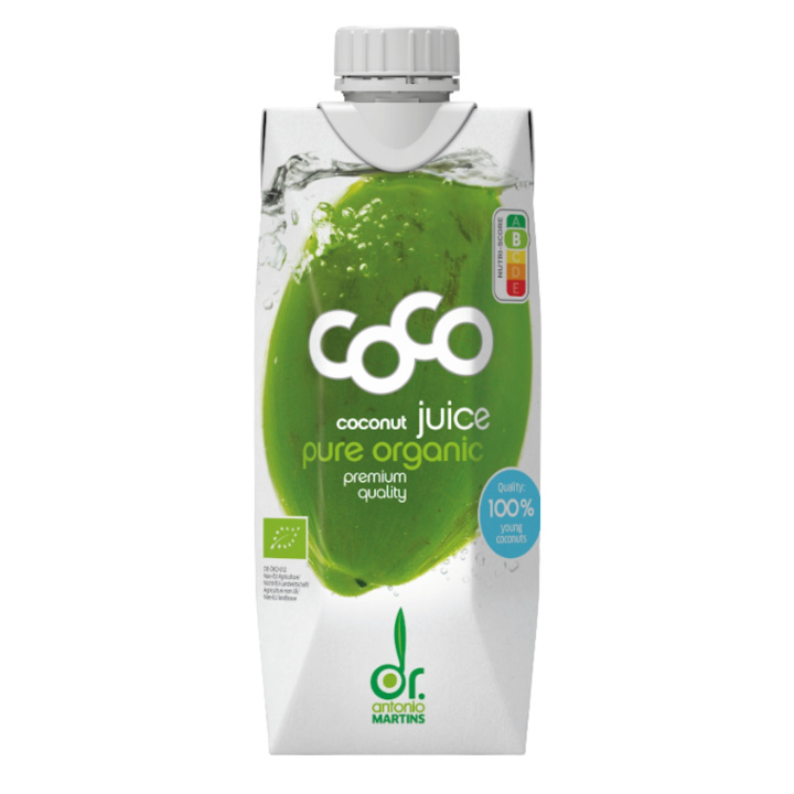 Kokosvand Pure Premium ØKO 500 ml i gruppen Råvarer & Drikke / Drikkevarer / Kokosvand hos Rawfoodshop Scandinavia AB (13611)