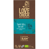 Chokolade Kakaonibs & Havsalt 85% RAW Øko 70g