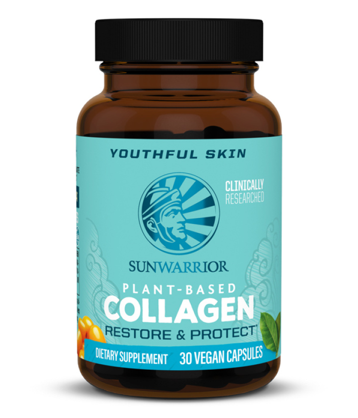 Sunwarrior Collagen Restore & Protect 30kaps i gruppen Kosttilskud / Anvendelsesområde / Antioxidanter hos Rawfoodshop Scandinavia AB (1566)