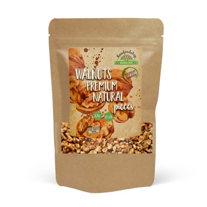 Valnødder i stykker Premium RAW 250g i gruppen Råvarer & Drikke / Nødder / Valnødder hos Rawfoodshop Scandinavia AB (17234-250)