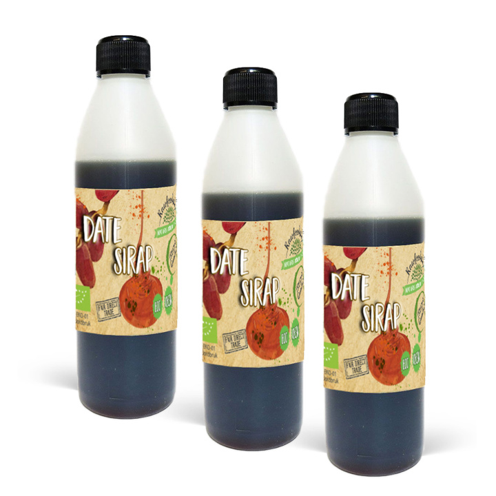 Daddel Sirup ØKO 500ml x 3 flasker i gruppen Råvarer & Drikke / Bagning / Sirup hos Rawfoodshop Scandinavia AB (1757-SET3)