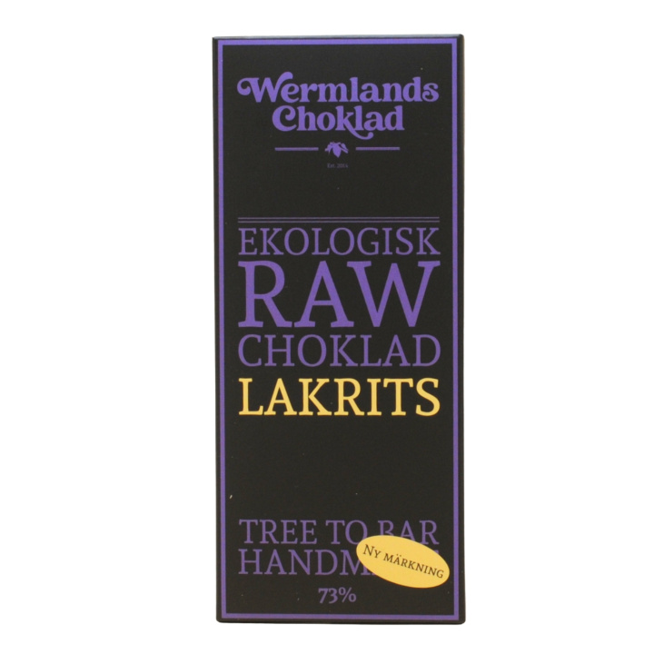 Wermlandschoklad Lakrids ØKO 50g i gruppen Råvarer & Drikke / Slik & Chokolade / Chokolade og Bars hos Rawfoodshop Scandinavia AB (1812X10)