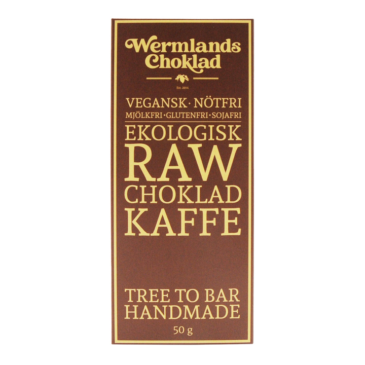 Wermlandschoklad Kaffe ØKO 50g i gruppen Råvarer & Drikke / Slik & Chokolade / Chokolade og Bars hos Rawfoodshop Scandinavia AB (1818X10)