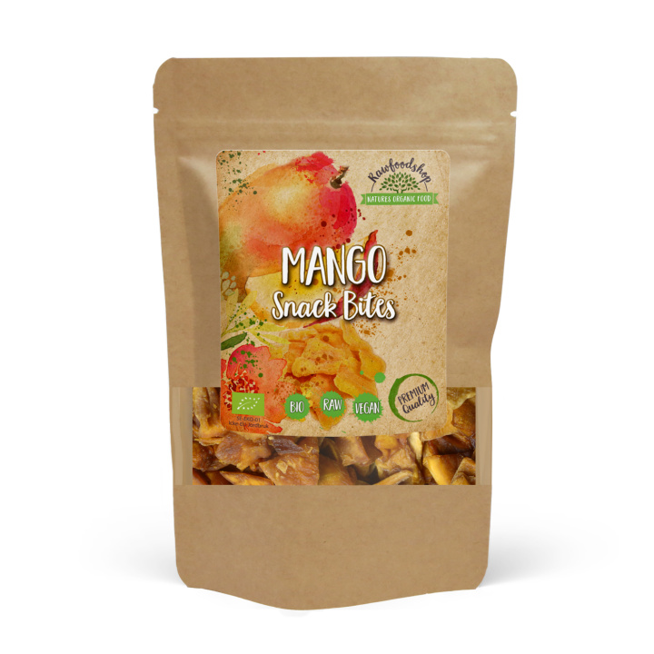 Mango Snackstykker ØKO 100g i gruppen Råvarer & Drikke / Frugt & Frugtpulver / Mango hos Rawfoodshop Scandinavia AB (18223-100)