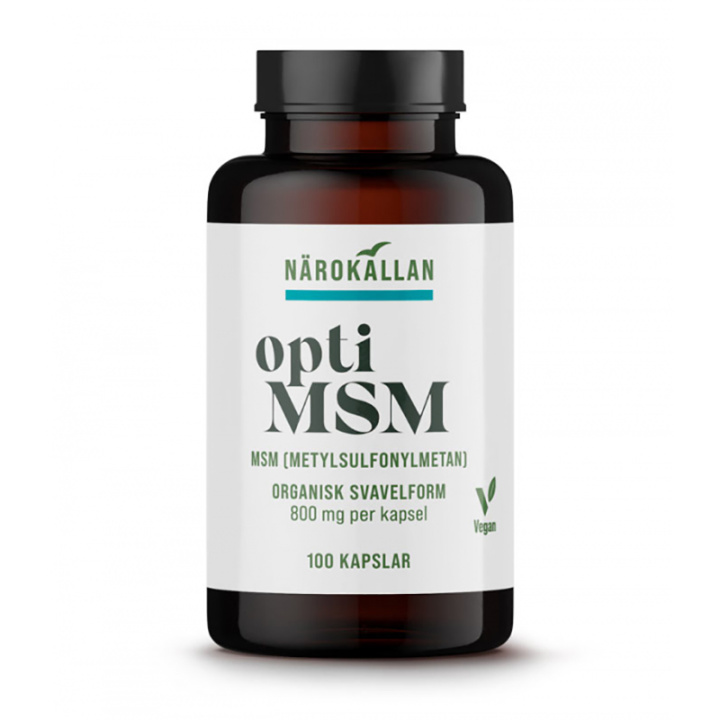 OptiMSM 100 Kapsler i gruppen Kosttilskud / Andre kosttilskud / MSM hos Rawfoodshop Scandinavia AB (1850)