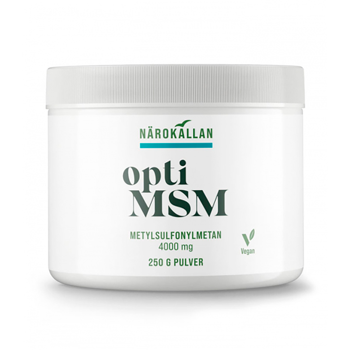 OptiMSM 250g i gruppen Kosttilskud / Andre kosttilskud / MSM hos Rawfoodshop Scandinavia AB (1852)