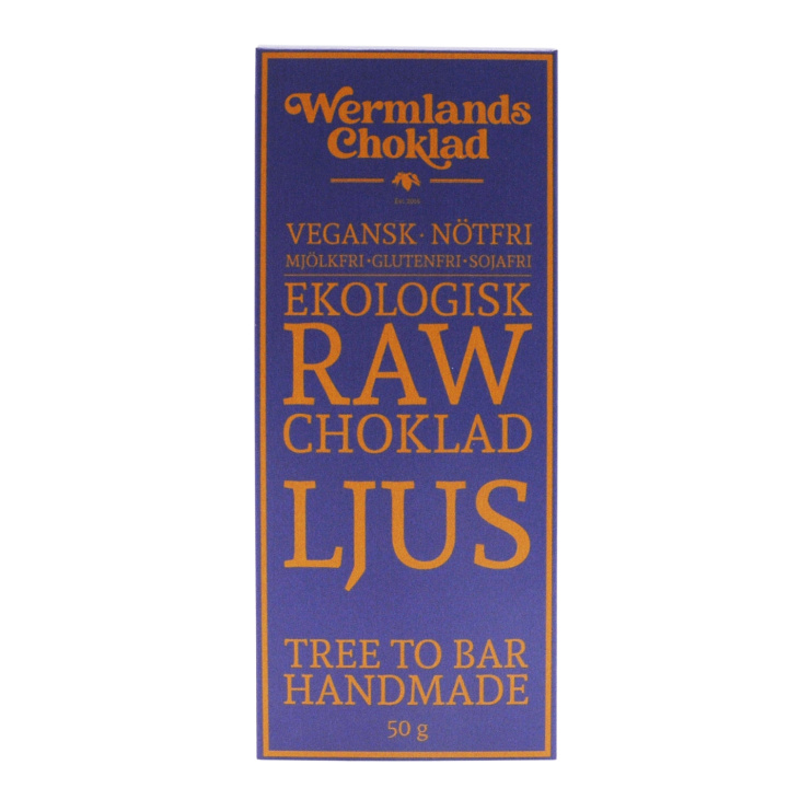 Wermlandschoklad Lys ØKO 50g i gruppen Råvarer & Drikke / Slik & Chokolade / Chokolade og Bars hos Rawfoodshop Scandinavia AB (1917X10)