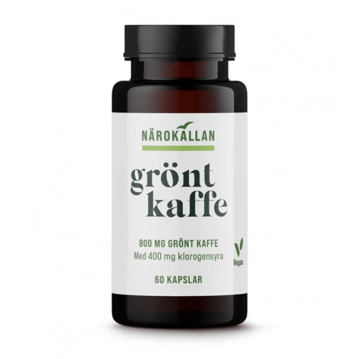 Grøn Kaffeekstrakt 60 kaps i gruppen Kosttilskud / Urter & Planter hos Rawfoodshop Scandinavia AB (1972)