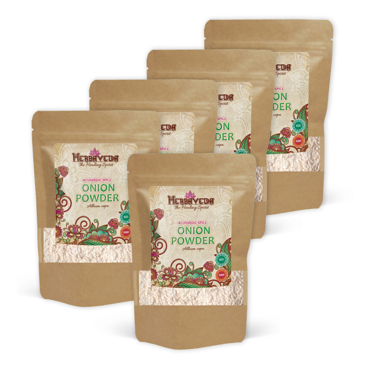 Løgpulver ØKO 100g x 5 pakker i gruppen Råvarer & Drikke / Spisekammer / Krydderier & Salt hos Rawfoodshop Scandinavia AB (20157041-SET5)