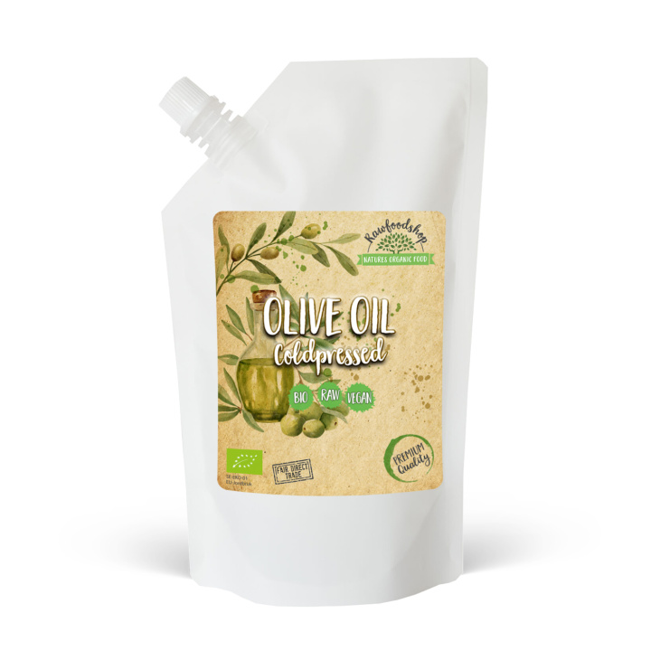 Olivenolie koldpresset ØKO 1000ml i gruppen Råvarer & Drikke / Spisekammer / Olier / Olier hos Rawfoodshop Scandinavia AB (2101234)