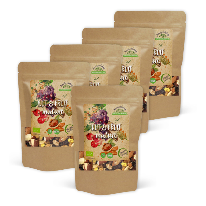 Nødde & Frugtmix ØKO 500g x 5 pakker i gruppen Råvarer & Drikke / Nødder hos Rawfoodshop Scandinavia AB (2135415-SET5)