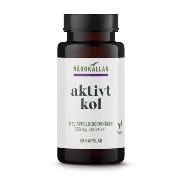 Aktivt kul+æblecidereddike 60k i gruppen Kosttilskud / Urter & Planter hos Rawfoodshop Scandinavia AB (2138)