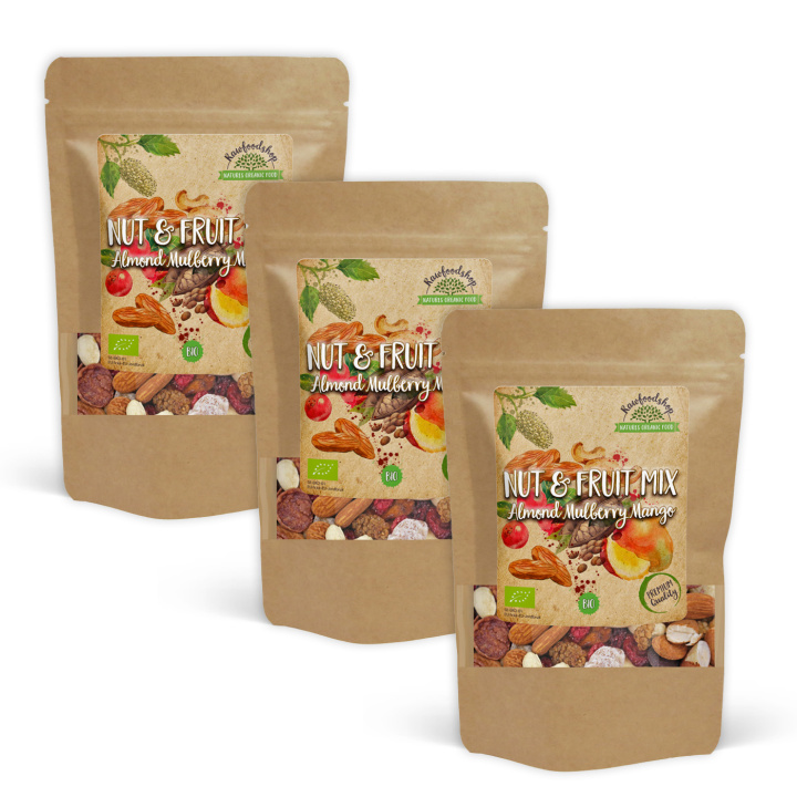 Nødde- & Frugtmix Mandel Morbær Mango ØKO 500g x 3 pakker i gruppen Råvarer & Drikke / Slik & Chokolade / Snacks hos Rawfoodshop Scandinavia AB (214165-SET3)