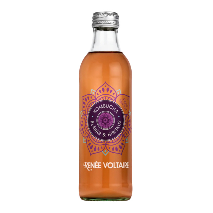 Kombucha Blåbær & Hibiscus ØKO 275ml i gruppen Råvarer & Drikke / Drikkevarer / Kombucha hos Rawfoodshop Scandinavia AB (2144-1)