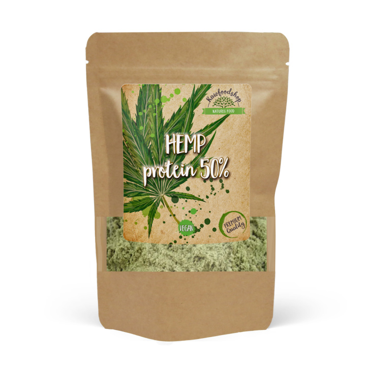 Hampeprotein 50% 500g i gruppen Råvarer & Drikke / Helsekost / Proteinpulver hos Rawfoodshop Scandinavia AB (215005-5)