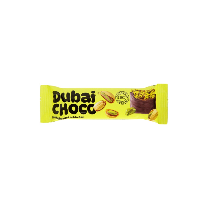 Dubai Chokolade Pistacie Bar 55g i gruppen hos Rawfoodshop Scandinavia AB (2201)