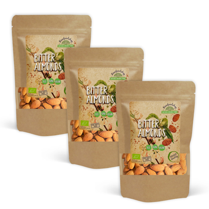 Bittermandel ØKO 100g x 3 pakker i gruppen Råvarer & Drikke / Nødder hos Rawfoodshop Scandinavia AB (22505-SET3)