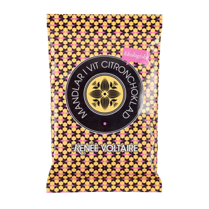 Mandler i Hvid Citronchokolade ØKO 45g i gruppen Råvarer & Drikke / Slik & Chokolade / Snacks hos Rawfoodshop Scandinavia AB (2338)