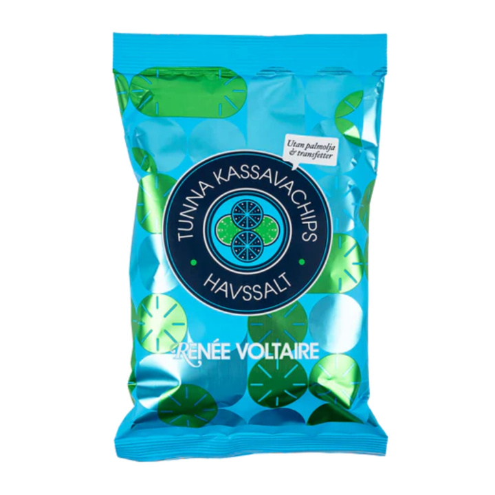 Tynde Cassavachips med Havsalt 100g i gruppen Råvarer & Drikke / Slik & Chokolade / Snacks hos Rawfoodshop Scandinavia AB (2358)