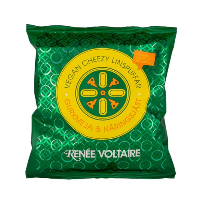 Cheezy Linsepuffer Gurkemeje & Næringsgær ØKO 90g i gruppen Råvarer & Drikke / Slik & Chokolade / Snacks hos Rawfoodshop Scandinavia AB (2393)