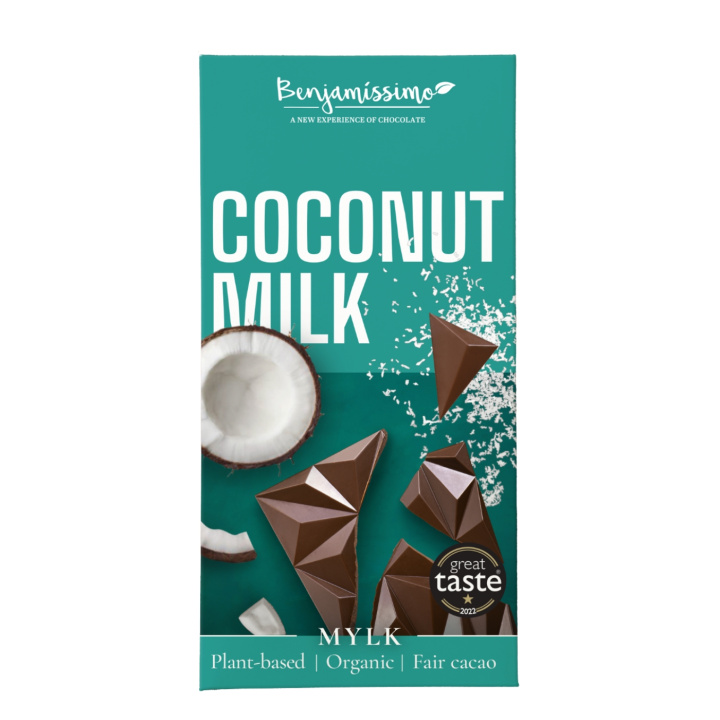 Benjamissimo Kokosmælk ØKO 60g i gruppen Råvarer & Drikke / Slik & Chokolade / Chokolade og Bars hos Rawfoodshop Scandinavia AB (2797)