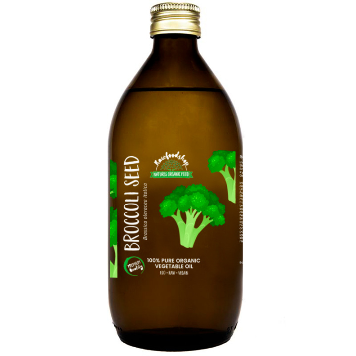 Broccolifrøolie koldpresset ØKO 50ml i gruppen OUTLET 20-80% / Hud & Krop 20-50% / Kampanj- Hud & krop hos Rawfoodshop Scandinavia AB (30052-1)