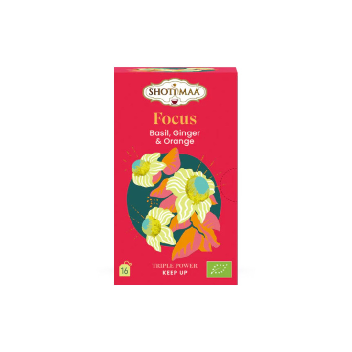 Basilikum, Ingefær & Appelsin Infusion ØKO 16 x 2g i gruppen Råvarer & Drikke / Drikkevarer / Te hos Rawfoodshop Scandinavia AB (3132-10)
