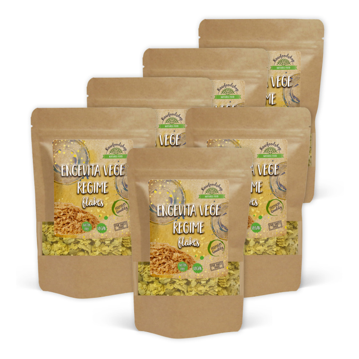 Engevita Vege Regime Ernæringsgær Flakes 250g x 6 pakker i gruppen Råvarer & Drikke / Spisekammer / Næringsgær hos Rawfoodshop Scandinavia AB (321821925250-SET6)
