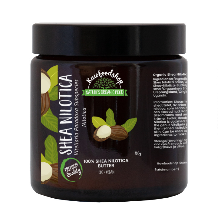 Sheasmør Nilotica ØKO 100g i gruppen Hud & Krop / Naturlig DIY / Fedt & Voks hos Rawfoodshop Scandinavia AB (35007251)