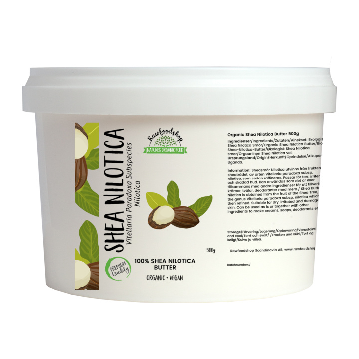Sheasmør Nilotica ØKO 500g i gruppen Hud & Krop / Naturlig DIY / Fedt & Voks hos Rawfoodshop Scandinavia AB (35007255)