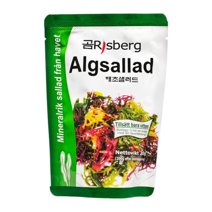Tørret Algesalat 20g i gruppen Råvarer & Drikke / Helsekost / Alger & Tang hos Rawfoodshop Scandinavia AB (382)